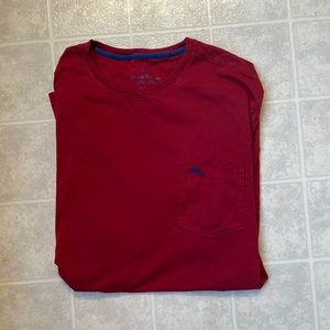 Tommy Bahamas shirt sleeved red and navy T-shirt
